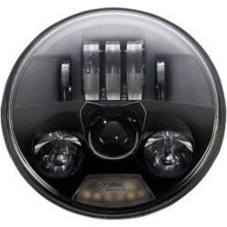 PartzBiz HD PB-575-B - Custom Dynamics PB-575-B True Black ProBEAM 5 3/4” ไฟหน้า LED Harley