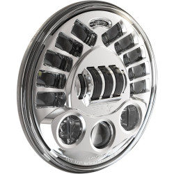 PartzBiz HD PB-575A-C - Custom Dynamics ProBeam Chrome Adaptive 2 5.75" Headlamp Harley FLH 14-20 2001-2133 20012133 PB-575A-C  FXD  FLTCU FLHX FLHR FLTR FLHT FLTRX electra road street glide ultra light 