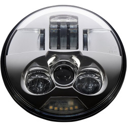 PartzBiz HD PB-7-C - Custom Dynamics PB-7-C Chrome ProBEAM ไฟหน้า LED 7 นิ้ว Harley & Metric