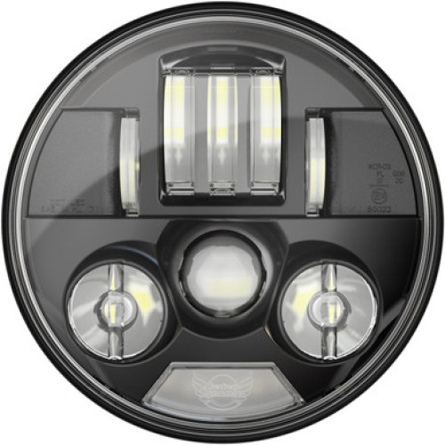 PartzBiz HD: -ProBeam PB-7-IND-B Black 7" LED Headlamp Plug N Play  15-19 Indian Motorcycles bikes new retro custom upgrade bright high output headlight projector 2001-1826 20011826