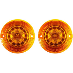 PartzBiz HD PB-A-1157-T - Custom Dynamics ProBEAM LED Amber Flat Turn Signal Inserts 1157 12V 1157 2020-1678 20201678