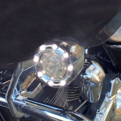 PartzBiz HD: -Custom Dynamics Black Bullet Ringz Amber White LED Turn Signals 1157 Smoke Lens | Custom Dynamics