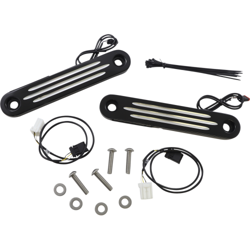 PartzBiz HD: -Custom Dynamics ProBeam Contrast Flush Dynamic Strips Turn Signal FLH 97-13 PB-DS-13-CON