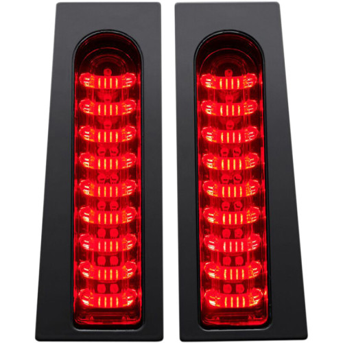 PartzBiz HD: -Custom Dynamics PB-FILL-R-B ProBEAM Fillerz Saddlebag LED Lights Harley FL 14-Up