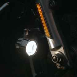 PartzBiz HD PB-FOG-HD-B - Custom Dynamics ProBeam Black LED Halo Fog Lamps Harley Touring FLH/T 97-13 PB-FOG-HD-B 2001-2197 20012197 1997-2013 FLTCU FLHX FLHR FLTR FLHT FLTRX electra road street glide ultra light 