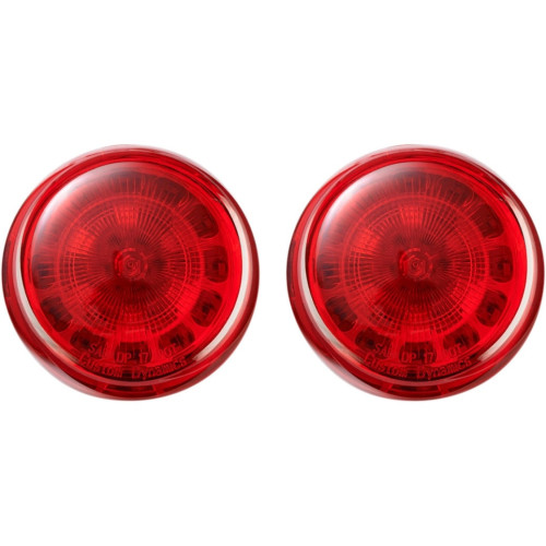 PartzBiz HD: -Custom Dynamics ProBEAM LED Turn Signal Inserts 1157 Red Lens Harley 68572-64B