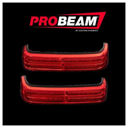 PartzBiz HD PB-SB-BCM-CS - Custom Dynamics PB-SB-BCM-CS กระเป๋าข้างรถ Chrome/Smoked LED Accent 14-19 Touring | PB-SB-BCM-CS