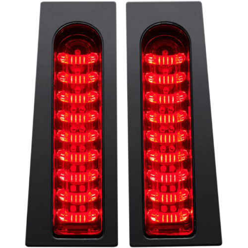 PartzBiz HD: -Custom Dynamics PB-SB-SS6-CR กระเป๋าข้าง Chrome/Red LED Accent 10-13 Touring | PB-SB-SS6-CR PartzBiz HD: -Custom Dynamics PB-SB-SS6-CR กระเป๋าข้าง Chrome/Red LED Accent 10-13 Touring | PB-SB-SS6-CR