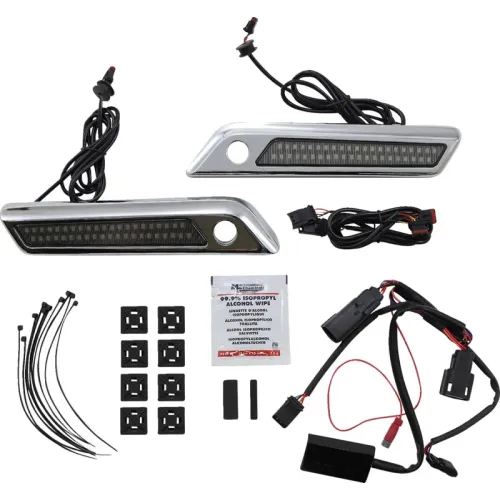 PartzBiz HD: -Custom Dynamics PB-SB-SS6-CS Chrome/Smoked Saddlebag LED Accent 10-13 Touring | PB-SB-SS6-CS