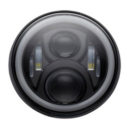 PartzBiz HD PG-7-13-B - Custom Dynamics Black ProGlow 7" LED Headlight w/ Color Halo Harley 94-13 PartzBiz HD PG-7-13-B - Custom Dynamics Black ProGlow 7" LED Headlight w/ Color Halo Harley 94-13