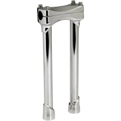 PartzBiz HD PU0602-0762 - BILTWELL Murdock Risers Chrome 12” Motorcycle Harley Custom Dyna Club Bike