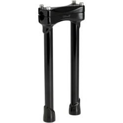 PartzBiz HD PU0602-0763 - BILTWELL Murdock Risers Black 12” Motorcycle Harley Custom Dyna Club Bike