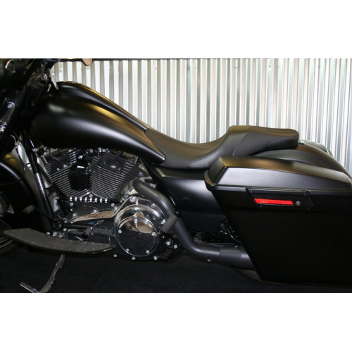 PartzBiz HD: 3449936-Danny Grey เบาะนั่งวันธรรมดาแบบ 2 ที่นั่ง Paul Yaffe ถังแก๊สแบบยืดได้ Harley Touring 97-07