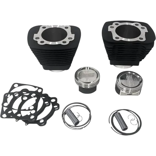 PartzBiz HD: 3490115-Revolution Bolt-On Big Bore Cylinder Kit 1250 Domed Black Harley XL 91-20