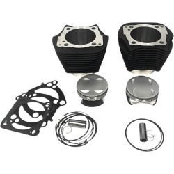 PartzBiz HD RP201-616W - ชุดกระบอกสูบ Revolution Big Bore Monster 143‚” Black Contrast NSC Harley M8 17+