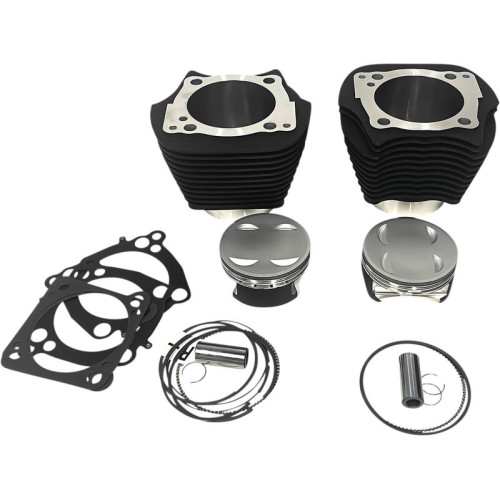 PartzBiz HD: 3490015-Revolution Big Bore Monster Cylinder Kit 143” Black Contrast NSC Harley M8 17+
