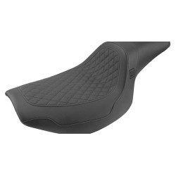 PartzBiz HD SM88209DB - Saddlemen Black Pro Series Speed Merchant 2-Up เบาะหลังด้านหน้า Harley FXR 82-00