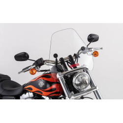 PartzBiz HD T-239-10 - Slip Streamer 10” Tinted Lucite Replacement Windshield Harley 18+ Softail FLSB