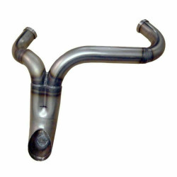 PartzBiz HD TC-1200 - Twisted Choppers Hookah 2 into 1 Header Exhaust Drag Pipe 86-03 Harley Sportster