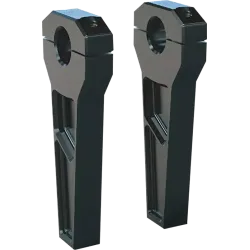 PartzBiz HD TD-R21-06B - Todd’s Cycle Black 6” Straight Rise 1-1/8” Clamping Handlebar Riser Kits Harley