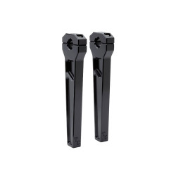 PartzBiz HD TD-R21-10B - Todd’s Cycle Black 10” Straight Rise 1-1/8” Clamping Handlebar Riser Kits Harley