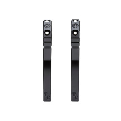 PartzBiz HD TD-R22-08B - Todd’s Cycle Black 8” Rise Pullback Handlebar Riser Kit 1-1/8” Clamping Harley