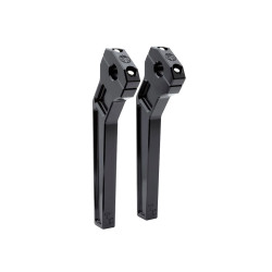 PartzBiz HD TD-R22-10B - Todd’s Cycle Black 10” Rise Pullback Handlebar Riser Kit 1-1/8” Clamping Harley