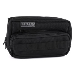 PartzBiz HD THB-0003 - Thrashin Supply Black Handlebar Bag Plus Ballistic Nylon Sissy Bar Quick Attach