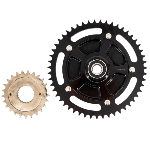 PartzBiz HD: 3479552-Trask 530 Chain Rear 54T Sprocket Conversion Kit Cush Drive Harley 09-20 Touring