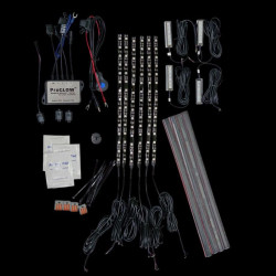 PartzBiz HD TMWZ01BM6 - Custom Dynamics TMWZ01BM6 Motorcycle LED Accent Light Kit w/ Bluetooth | TMWZ01BM6