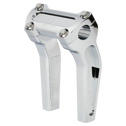PartzBiz HD: 3492519-Thrashin’ OG Risers 6.5” Chrome Aluminum Pair Top Clamp 1” Harley Softail 18-21