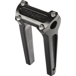 PartzBiz HD TSC-8000-1 - Thrashin’ OG Risers 8” Black Aluminum Pair Top Clamp 1” Harley Softail 18-21