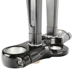 PartzBiz HD TSC-9801-1 - Thrashin’ Riser Extensions Spacers 1” Black Pair Kit Billet Aluminum Harley
