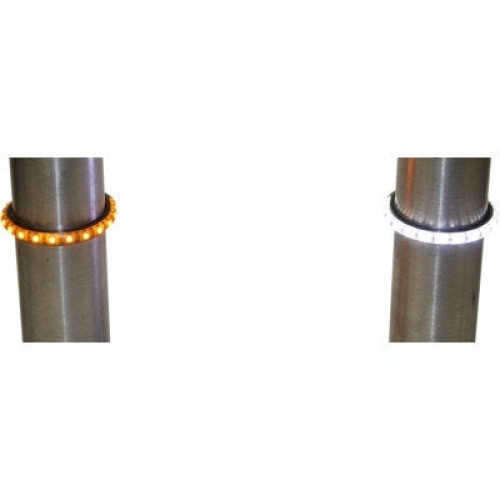 PartzBiz HD: -Custom Dynamics TruWRAPZ€Æ ไฟตะเกียบ LED คู่สีเหลืองอำพัน/สีขาว 39 มม. TW41AWS 2040-1496 20401496
