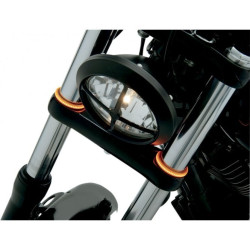 PartzBiz HD TW56AS - Smoke Truwrapz LED Fork Turn Signals for 56mm Forks