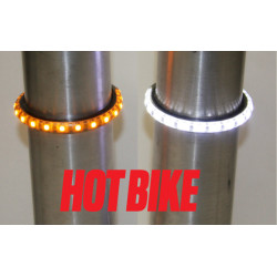 PartzBiz HD WA56-AW-CS - Custom Dynamics WA56-AW-CS วงแหวนสัญญาณไฟเลี้ยว LED โครเมียมพร้อม DRL - ตะเกียบขนาด 56 มม. | WA56-AW-CS