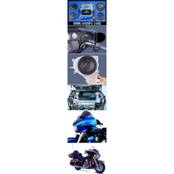 PartzBiz HD XXRK-350SP2-14SG-ST5 - ชุดติดตั้งแอมป์ลำโพง J&M STAGE 5 ROKKER XXR 350w 14-19 Harley FLHX Ultra