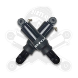 PartzBiz HD da-rsvrod - Dirty Air อลูมิเนียมด้านหลังสีดำ Air Ride Shocks ระบบกันสะเทือนคู่ Harley V-Rod PartzBiz HD da-rsvrod - Dirty Air อลูมิเนียมด้านหลังสีดำ Air Ride Shocks ระบบกันสะเทือนคู่ Harley V-Rod