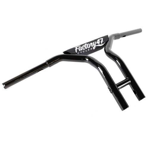 PartzBiz HD: 3487278-Factory 47 MX47 Bar T แฮนด์บาร์ 12‚” 1-1/4‚” Pullback สีดำ Harley Softail Dyna PartzBiz HD: 3487278-Factory 47 MX47 Bar T แฮนด์บาร์ 12‚” 1-1/4‚” Pullback สีดำ Harley Softail Dyna
