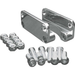 PartzBiz HD C1310-C - Covingtons Chrome Fender Riser Adapter Harley Touring Bagger 1980-2013 21” Wheel