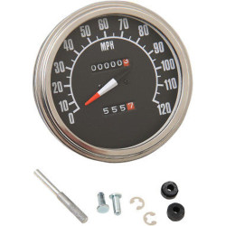 PartzBiz HD DS-243861 - 1:1 Ratio Speedometer Speedo Harley Shovelhead 1962-1980 FL & 1971-1972 FX