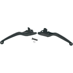 PartzBiz HD 0610-0188 - Drag Satin Matte Black Wide Blade Clutch Brake Levers 08-13 Harley Touring FLH/T PartzBiz HD 0610-0188 - Drag Satin Matte Black Wide Blade Clutch Brake Levers 08-13 Harley Touring FLH/T