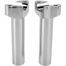 PartzBiz HD 0602-0400 - Drag Specialties Chrome Straight Handlebar Risers 5 1/2” Harley Custom Xl Dyna PartzBiz HD 0602-0400 - Drag Specialties Chrome Straight Handlebar Risers 5 1/2” Harley Custom Xl Dyna