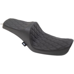 PartzBiz HD 0803-0652 - Drag Specialties Predator III Black Diamond Seat Harley Softail 96-03 Dyna FXDWG