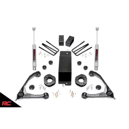 PartzBiz HD: 4425311-07-16 Chevrolet GMC 1500 4WD 3.5" Rough Country Lift Kit - Cast Steel RC 19431 Best New Front Rear Suspension Upgrade Shocks Control Arms Spacers Blocks Axle N3 4x4 Denali LS High Country Z71 PartzBiz HD: 4425311-07-16 Chevrolet GMC 1500 4WD 3.5" Rough Country Lift Kit - Cast Steel RC 19431 Best New Front Rear Suspension Upgrade Shocks Control Arms Spacers Blocks Axle N3 4x4 Denali LS High Country Z71