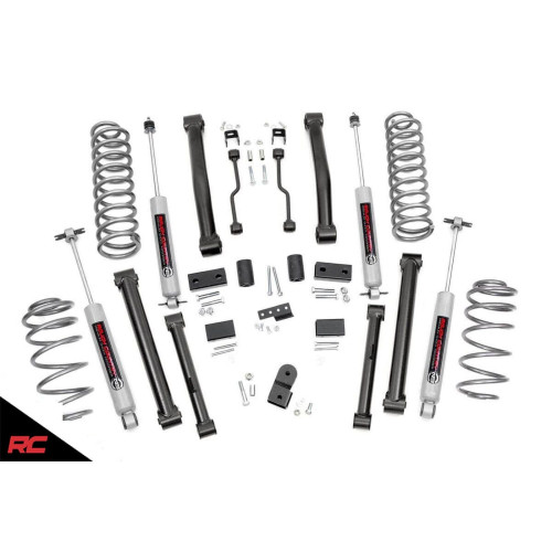 PartzBiz HD: 4425302-Rough Country 900.20 4" Lift Kit N3 Shocks for 93-98 Jeep Grand Cherokee ZJ 4WD Best New upgrade Suspension System Shocks Springs Coils Control Arms Front Rear Lifted Offroad 4x4 PartzBiz HD: 4425302-Rough Country 900.20 4" Lift Kit N3 Shocks for 93-98 Jeep Grand Cherokee ZJ 4WD Best New upgrade Suspension System Shocks Springs Coils Control Arms Front Rear Lifted Offroad 4x4