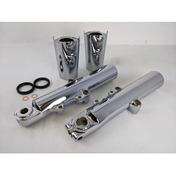 PartzBiz HD CL-49CHR-KITS - 49mm OE Front End Chrome Lower Legs Sliders Seals Drain Washers Harley 14-20 PartzBiz HD CL-49CHR-KITS - 49mm OE Front End Chrome Lower Legs Sliders Seals Drain Washers Harley 14-20