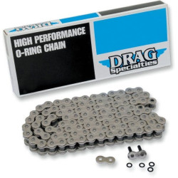PartzBiz HD DS12220266 - 530 X 120 Chrome O Ring Drive MOTORCYCLE Chain Harley Big Twin FX XL FL 41-90