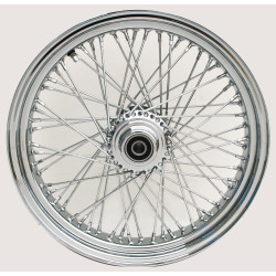 PartzBiz HD MW36-417 - ล้อหน้าโครเมียม 60 Spoke 18 ” 18 ” x 3.5 ” Harley FXST/FLST 00-06 FXDWG 00-05 PartzBiz HD MW36-417 - ล้อหน้าโครเมียม 60 Spoke 18 ” 18 ” x 3.5 ” Harley FXST/FLST 00-06 FXDWG 00-05