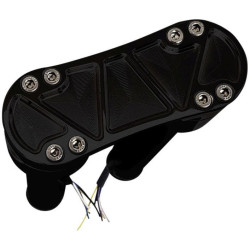 PartzBiz HD DS06021193 - Accutronix Black Bandit 12" Threaded Risers No Gauge Mount Adapter 1-1/8 Clamp PartzBiz HD DS06021193 - Accutronix Black Bandit 12" Threaded Risers No Gauge Mount Adapter 1-1/8 Clamp